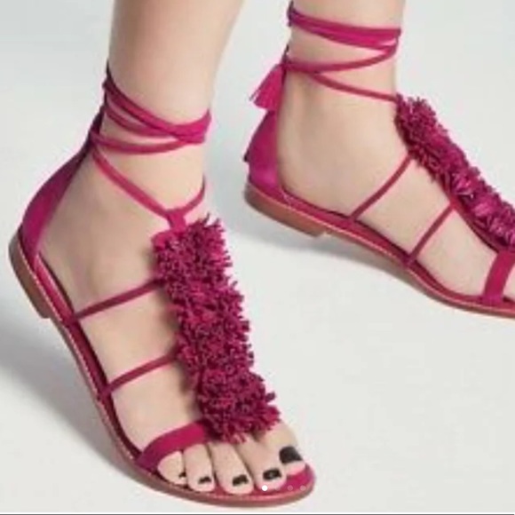 fuschia sandals
